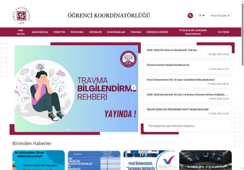 Ana Sayfa | Fırat Üniversitesi