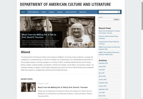 Full-time Faculty Members – Department of American Culture and Literature