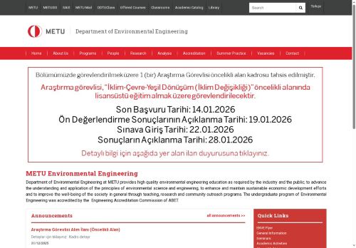 Department of Environmental Engineering