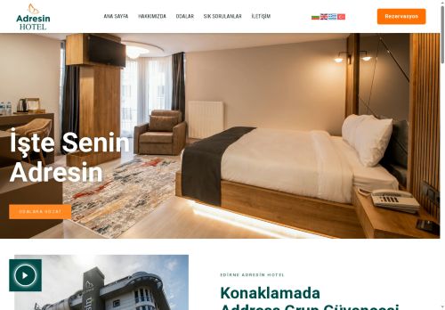 Edirne Adresin Hotel – Edirne Otelleri, Konaklama, Rezervasyon