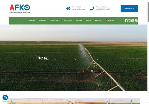 AFKO – Irrigation, Pivot Irrigation systems, Agriculture, Farming