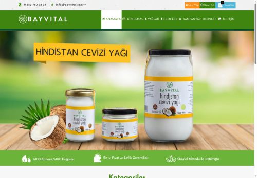 Bayvital Soğuk Sıkım Yağlar Online Satış