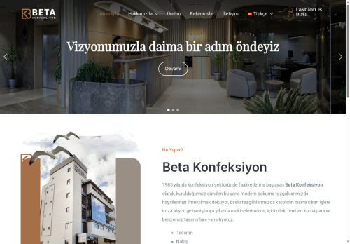 Beta Konfeksiyon - Anasayfa