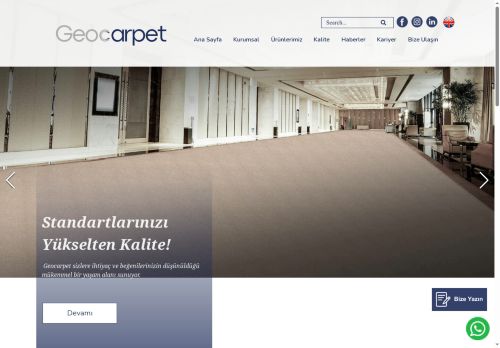 Geocarpet | Halı üretim Tesisi | Antibakteriyel Halılar | Dış Mekan Halıları | Geocarpet
