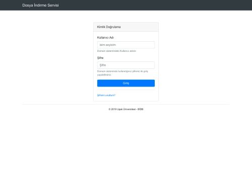 Uşak Üniversitesi - Dosya Servisi