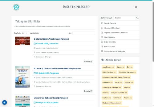 2. İstanbul Eğitim Araştırmaları Kongresi - İMÜ ETKİNLİKLER