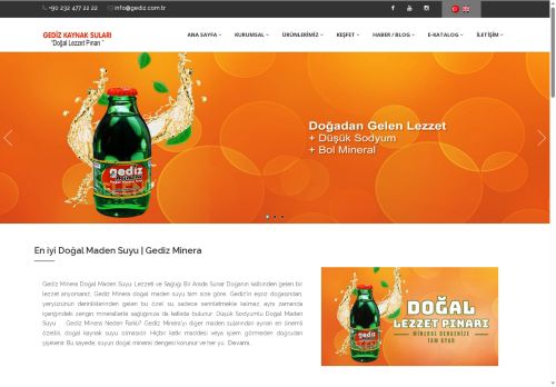 Gediz Minera & Fruga | Doğal Maden Suları