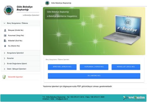E-Belediye Hizmetleri