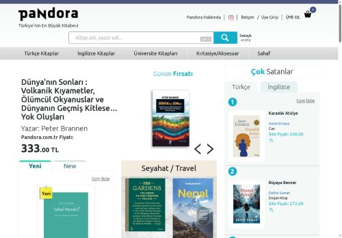 Türkiye'nin En Büyük Kitabevi - Pandora.com.tr