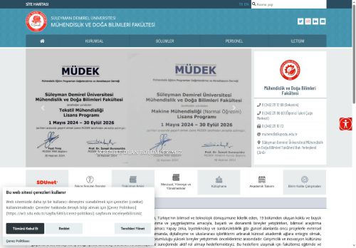 Süleyman Demirel Üniversitesi - GIDA MÜHENDİSLİĞİ BÖLÜMÜ