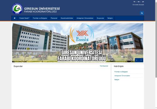 Anasayfa | FARABİ KOORDİNATÖRLÜĞÜ