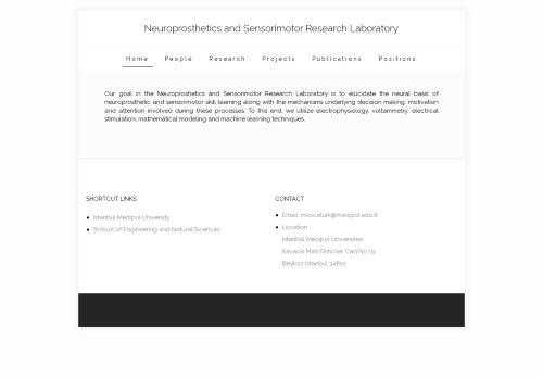Neuroprosthetics and Sensorimotor Research Laboratory – Neuroprosthetics and Sensorimotor Research Laboratory
