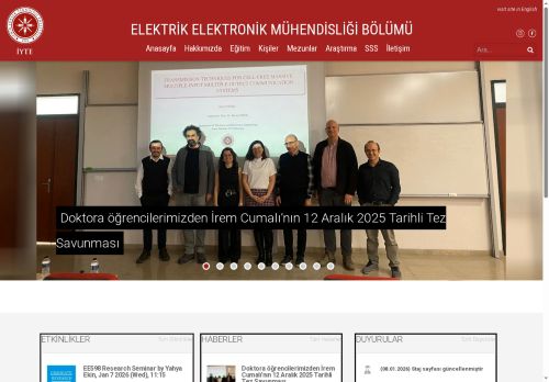 Elektrik Elektronik Mühendisliği – Mühendislik Fakültesi