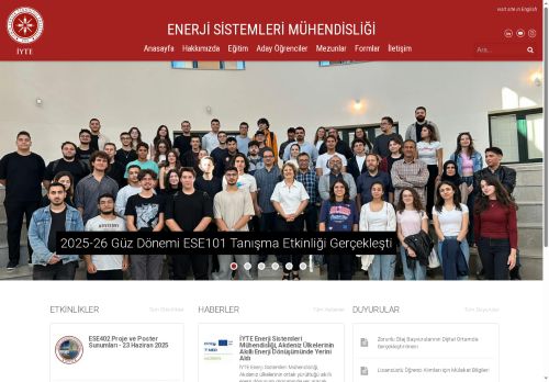Enerji Sistemleri Mühendisliği – Mühendislik Fakültesi