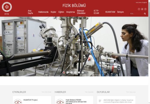 Fizik Bölümü – Department of Physics – Fizik Bölümü – Department of Physics