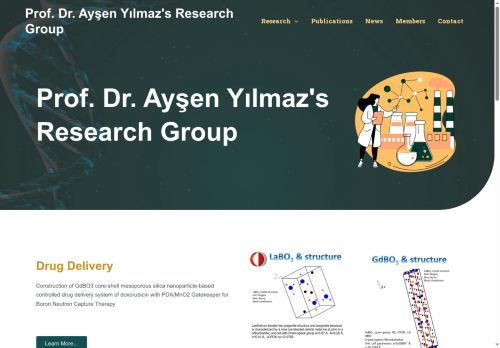 Prof. Dr. Ayşen Yılmaz's Research Group – Solid Chemistry Research Group