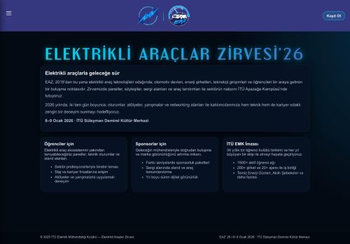 Elektrikli Araçlar Zirvesi’26 | Ana Sayfa