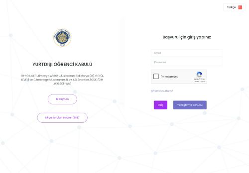 A.Ü. YURTDIŞI ÖĞRENCİ KABULÜ TERCİH İŞLEMLERİ