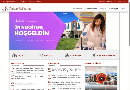 Turizm Rehberligi | NEVŞEHİR HACI BEKTAŞ VELİ ÜNİVERSİTESİ