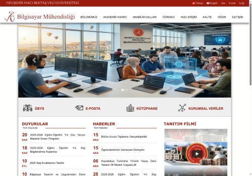 Bilgisayar Mühendisliği | NEVŞEHİR HACI BEKTAŞ VELİ ÜNİVERSİTESİ