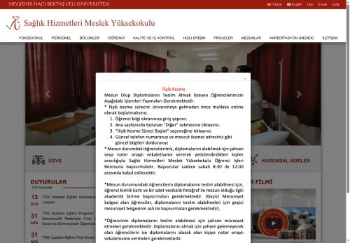 Çocuk Gelişimi Programı | Sağlık Hizmetleri Meslek Yüksekokulu
