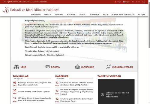 2024-2025 Eğitim Öğretim Yılı Güz Yarıyılı Güncel Ders Programı | İktisadi ve İdari Bilimler Fakültesi