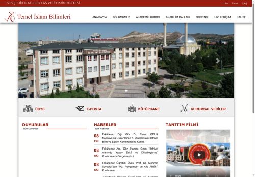 Temel İslam Bilimleri | NEVŞEHİR HACI BEKTAŞ VELİ ÜNİVERSİTESİ