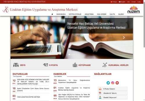 Uzaktan Eğitim | Uzaktan Eğitim Uygulama ve Araştırma Merkezi