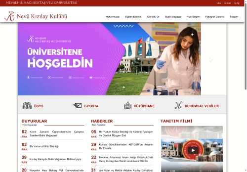 Nevü Kızılay Kulübü | NEVŞEHİR HACI BEKTAŞ VELİ ÜNİVERSİTESİ