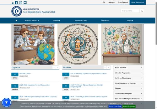 Fen Bilgisi Eğitimi Anabilim Dalı