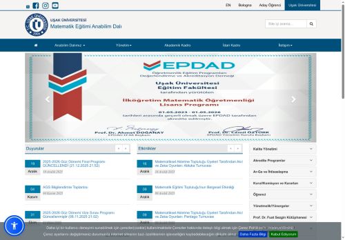 Matematik Eğitimi Anabilim Dalı