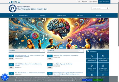 Özel Yetenekliler Eğitimi Anabilim Dalı