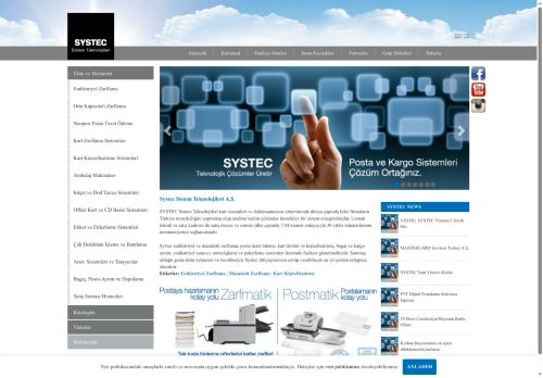 Sistem Teknolojileri | Zarflama makinesi | Doküman işleme | Baskı sonrası işlemler - SYSTEC