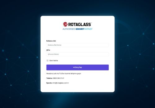 HASAR İHBAR SİSTEMİ GİRİŞ - ROTAGLASS