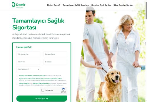 Demir Sağlık ve Hayat - Tamamlayıcı Sağlık Sigortası