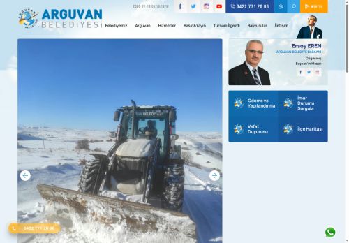 Arguvan Belediyesi Resmi İnternet Sitesi
