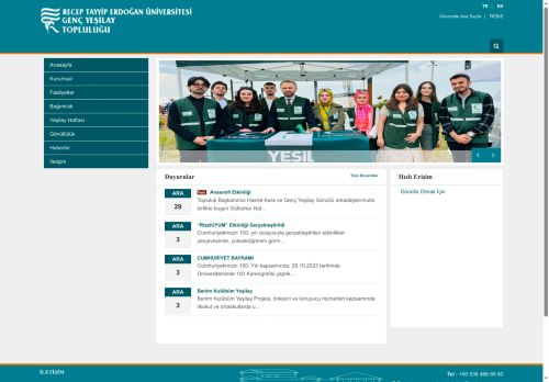 Anasayfa | RTEÜ Genç Yeşilay Topluluğu