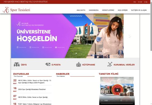 Spor Tesisleri | NEVŞEHİR HACI BEKTAŞ VELİ ÜNİVERSİTESİ