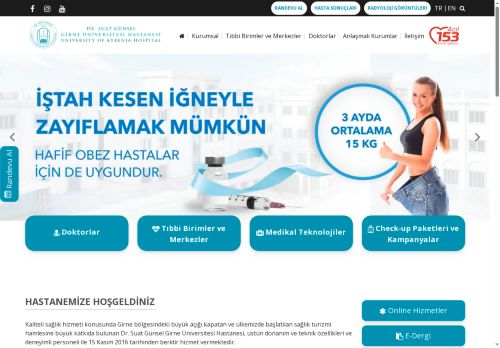 Dr. Suat GÜNSEL Girne Üniversitesi Hastanesi