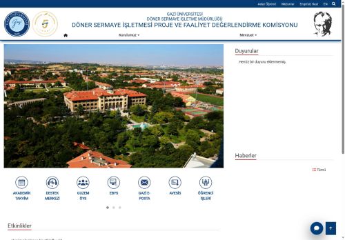 Döner Sermaye İşletmesi Proje Ve Faaliyet Değerlendirme Komisyonu | Döner Sermaye İşletme Müdürlüğü | Gazi Üniversitesi | Gazili Olmak Ayrıcalıktır