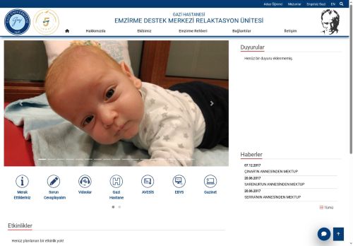 Emzirme Destek Merkezi Relaktasyon Ünitesi | Gazi Hastanesi | Gazili Olmak Ayrıcalıktır