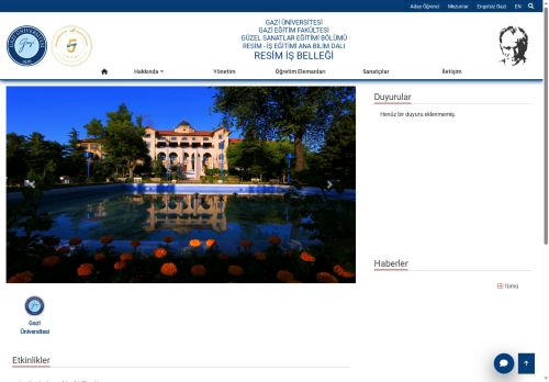İş Eğitimi Ana Bilim Dalı | Güzel Sanatlar Eğitimi Bölümü | Gazi Eğitim Fakültesi | Gazi Üniversitesi | Gazili Olmak Ayrıcalıktır - Resim İş Belleği | Resim