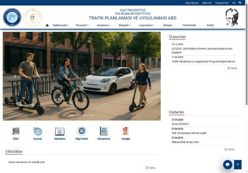 Trafik Planlaması Ve Uygulaması ABD | Fen Bilimleri Enstitüsü | Gazi Üniversitesi | Gazili Olmak Ayrıcalıktır Önizlemesi