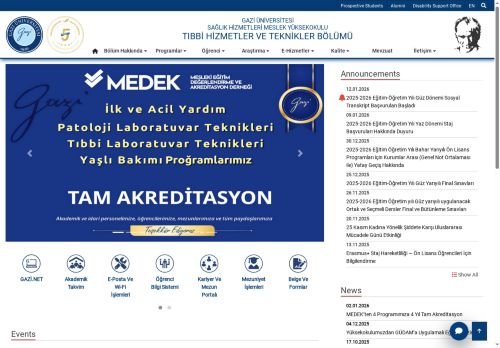 Stratejik Plan & Raporlar | Tıbbi Hizmetler Ve Teknikler Bölümü | Sağlık Hizmetleri Meslek Yüksekokulu | Gazi Üniversitesi Önizlemesi