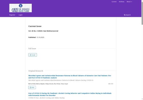 Gazi Medical Journal