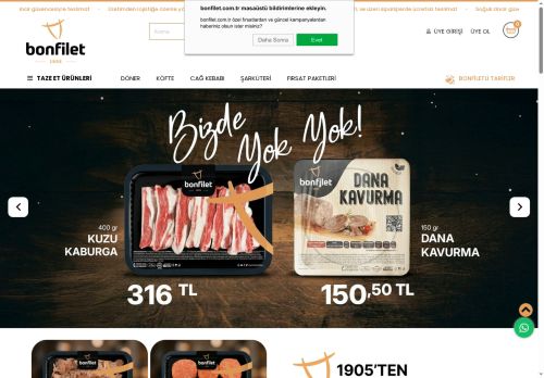 Bonfilet | Türkiye'nin Et Uzmanı - Taze ve Lezzetli Et Ürünleri
