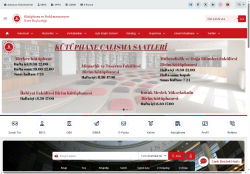 Kütüphane ve Dokümantasyon Daire Başkanlığı - Mühendislik ve Doğa Bilimleri Fakültesi Birim Kütüphanesi
