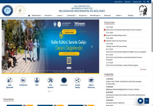 Laboratuvarlar | Bilgisayar Mühendisliği Bölümü | Mühendislik Fakültesi | Gazi Üniversitesi