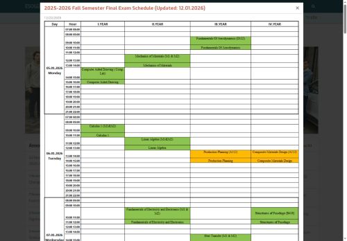 ESOGU Department of Aeronautical Engineering | Eskisehir Osmangazi University - Academic Staff