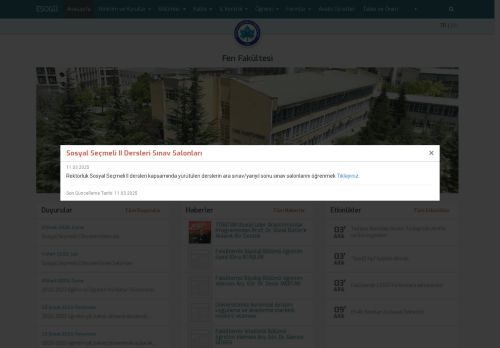Faculty of Science | Eskisehir Osmangazi University - Home